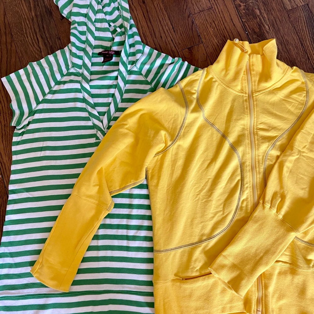 Two athletic tops, size XL
